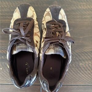 Coach Tan and Brown Men's Sneakers